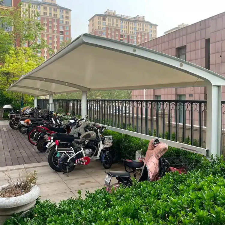 玛沁县膜结构电动车棚